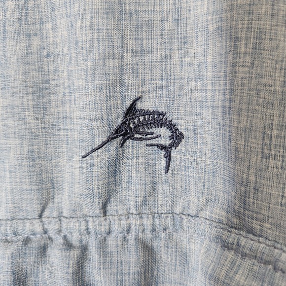 World Wide Sportsman Shirt Santos Island Short Sleeve Marina Blue Men's Size L‎ - Picture 8 of 13